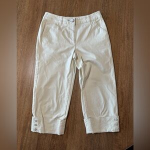 Talbots khaki crop pants